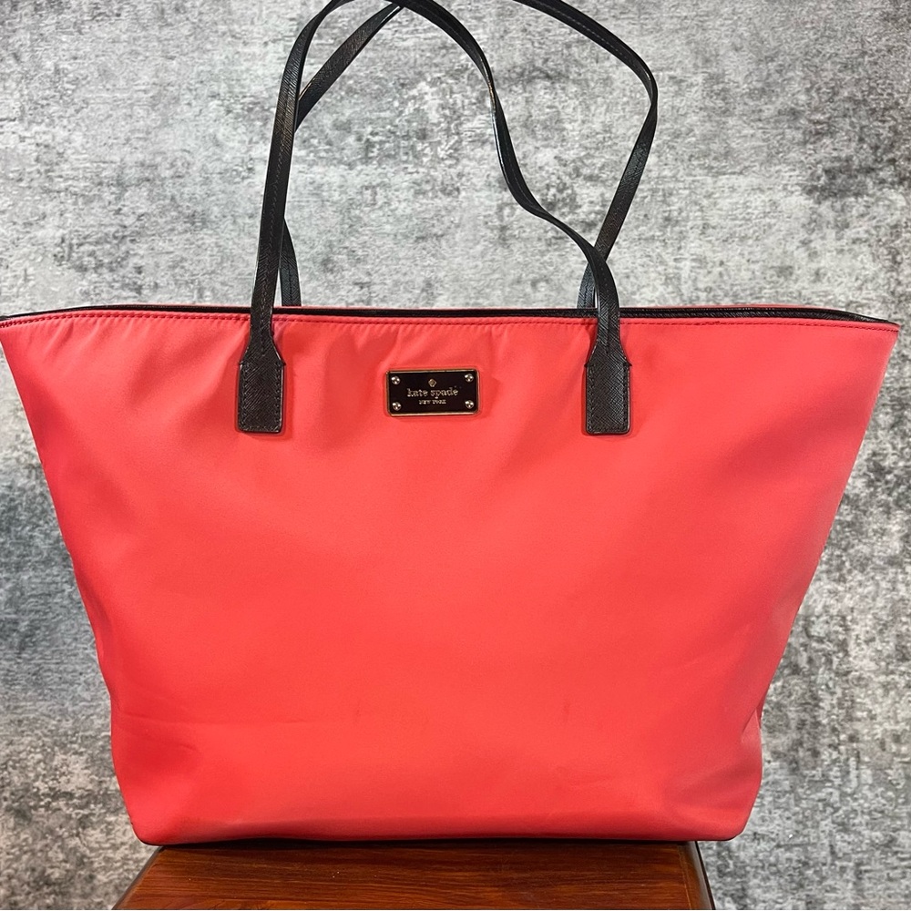 Kate Spade Coral Red Tote Bag